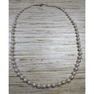 9-10mm Culured freshwater Pearl 20" Rhodium over Sterling Necklace JTV $500